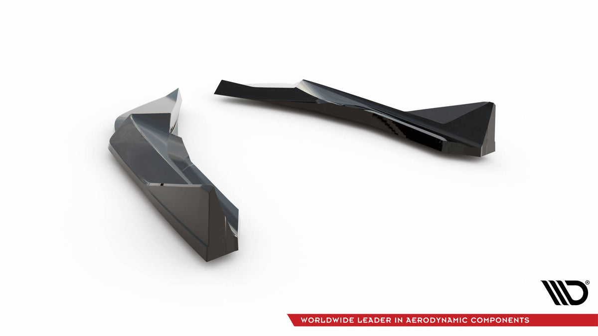 Heck Ansatz Flaps Diffusor V.4 passend für (Für heckansatz v.1) BMW M2 G87 schwarz Hochglanz – Ansicht 6