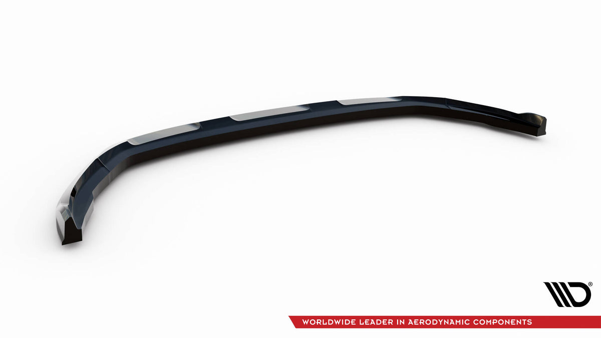 Street+ Spoilerlippe Front Ansatz V.1 passend für Skoda Kamiq Monte Carlo Mk1 Facelift schwarz Hochglanz – Ansicht 6