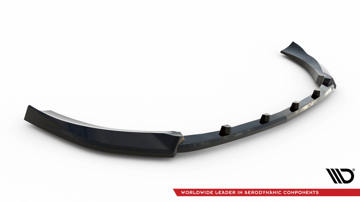 Street+ Spoilerlippe Front Ansatz V.2 passend für Mercedes-Benz S AMG-Line W222 Facelift schwarz Hochglanz – Ansicht 5