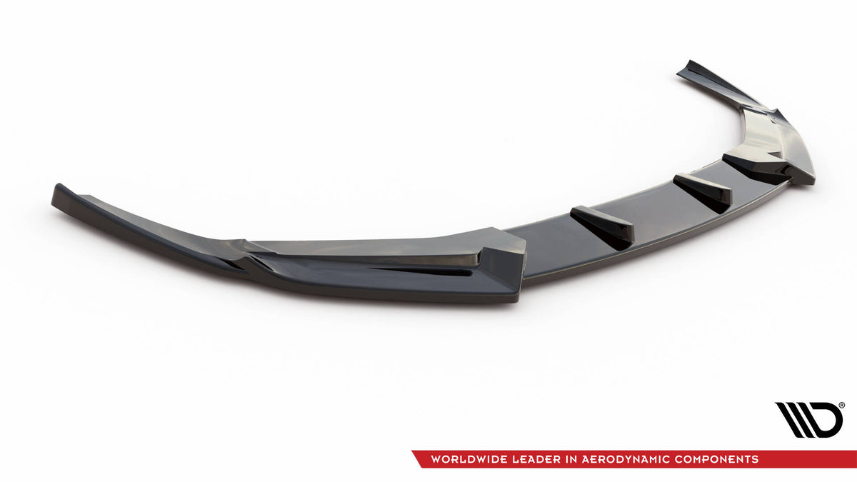 Street+ Spoilerlippe Front Ansatz V.1 passend für Audi RS6 C8 / C8 Facelift schwarz Hochglanz – Ansicht 5