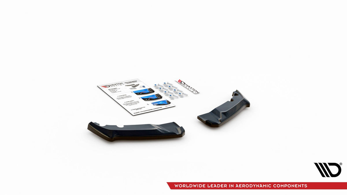 Heck Ansatz Flaps Diffusor V.3 passend für Toyota GR Yaris Mk4 schwarz Hochglanz – Ansicht 6