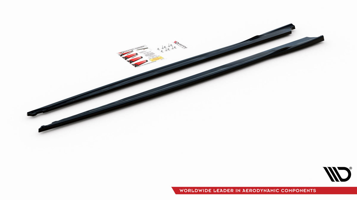 Street+ Seitenschweller Leisten passend für V.3 passend für Toyota Supra Mk5 schwarz Hochglanz – Ansicht 4