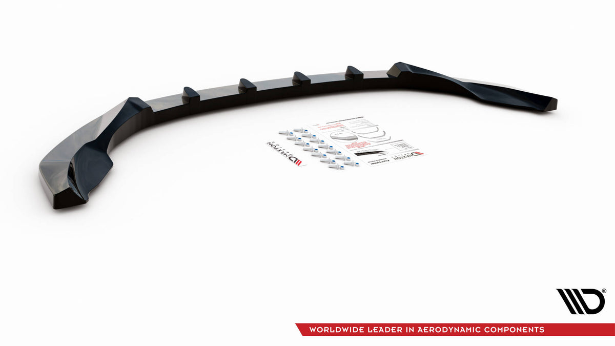 Street+ Spoilerlippe Front Ansatz V.3 passend für Nissan 370Z Facelift schwarz Hochglanz – Ansicht 6