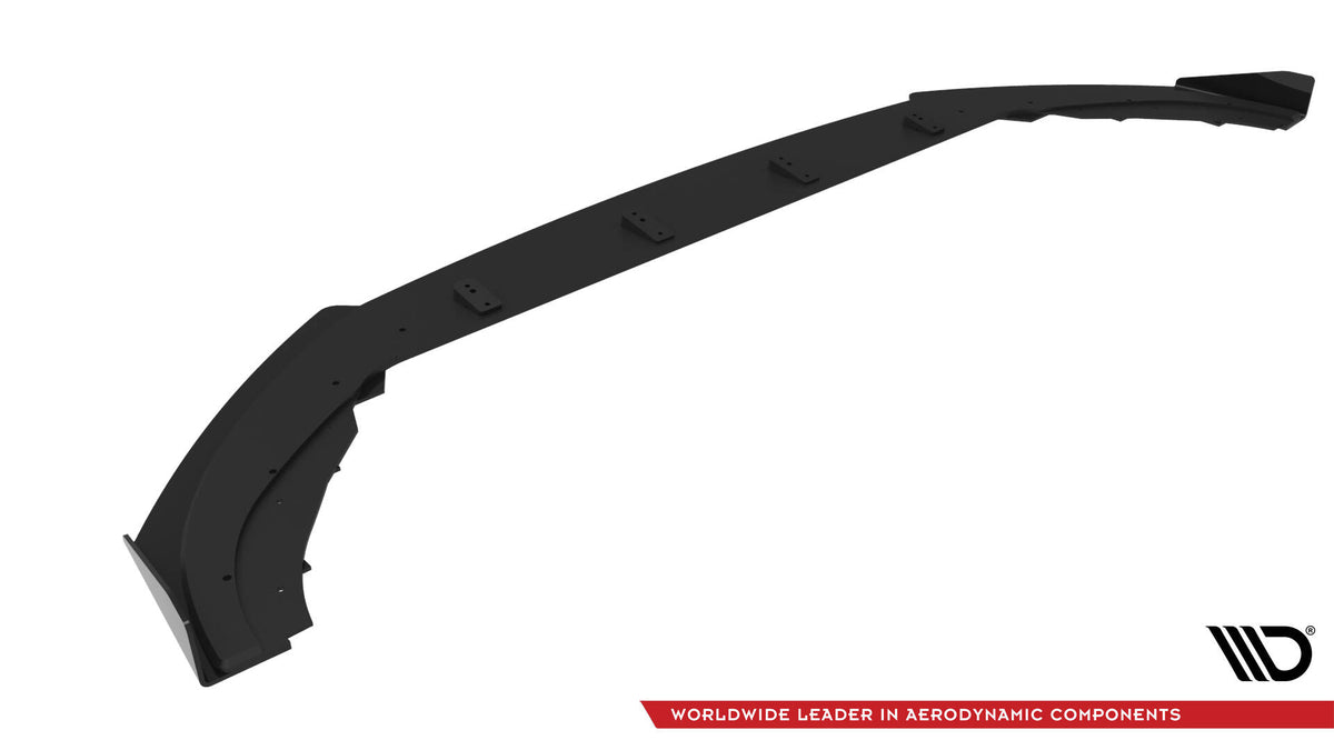 Street Pro Street+ Spoilerlippe Front Ansatz passend für + Flaps passend für VW Golf GTI / GTE / R-Line Mk8 Facelift schwarz Hochglanz – Ansicht 6