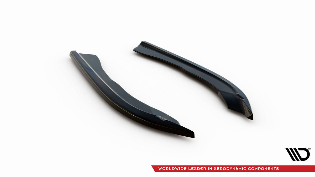 Heck Ansatz Flaps Diffusor V.5 passend für BMW 4er M440i G22 / G23 / G22 Facelift / G23 Facelift schwarz Hochglanz – Ansicht 5