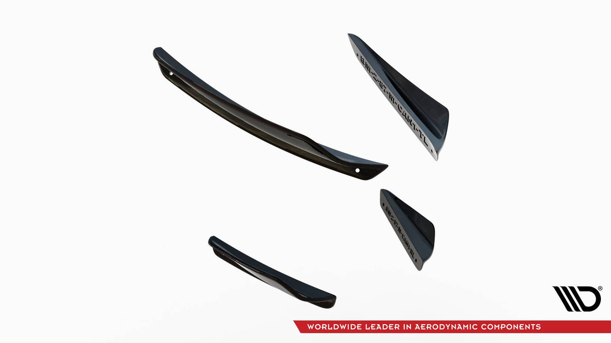 Stoßstangen Flaps Wings vorne Canards passend für BMW M2 F87 – Ansicht 5