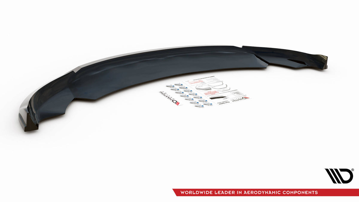 Street+ Spoilerlippe Front Ansatz V.3 passend für Tesla Model 3 schwarz Hochglanz – Ansicht 6