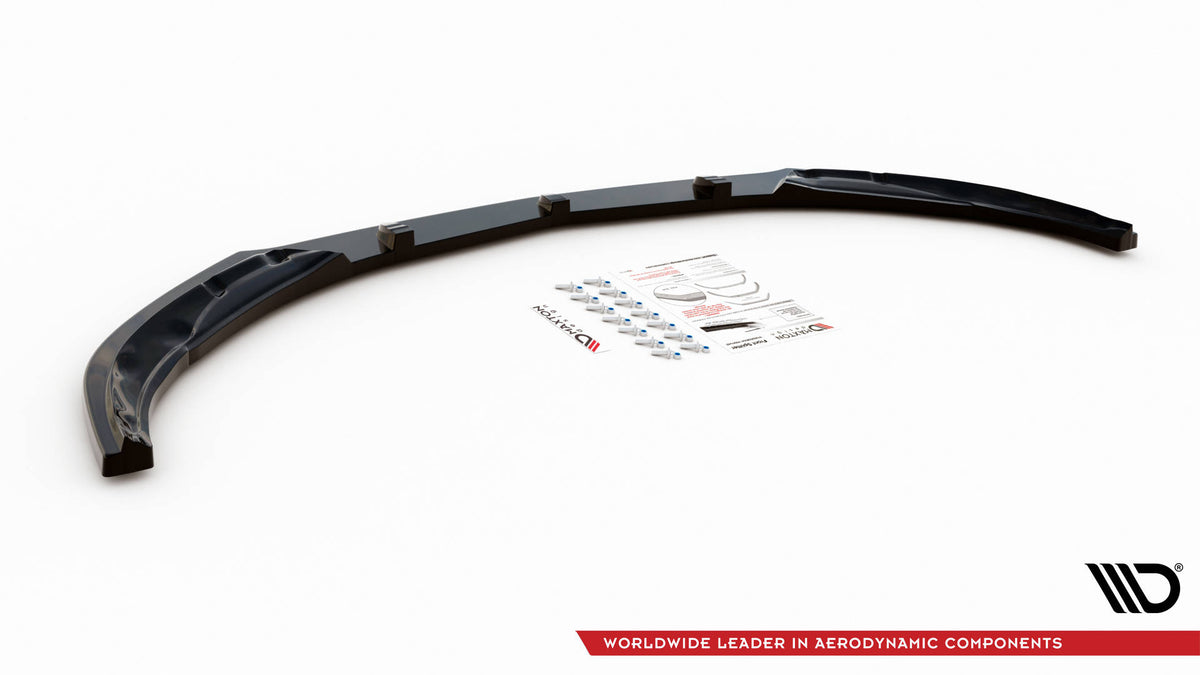 Street+ Spoilerlippe Front Ansatz V.1 passend für Mercedes-AMG C63 Coupe AMG Aero Pack C205 Facelift schwarz Hochglanz – Ansicht 5