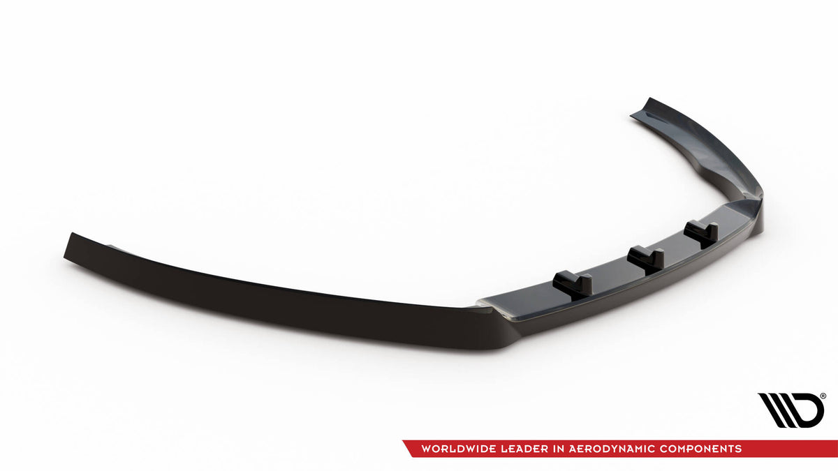 Street+ Spoilerlippe Front Ansatz V.1 passend für VW Passat B7 schwarz Hochglanz – Ansicht 5