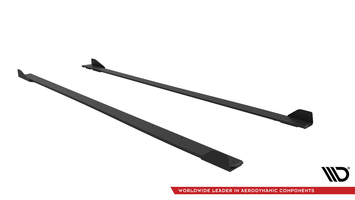 Street Pro Street+ Seitenschweller Leisten passend für V.1 + Flaps passend für BMW M2 G87 schwarz Hochglanz – Ansicht 5