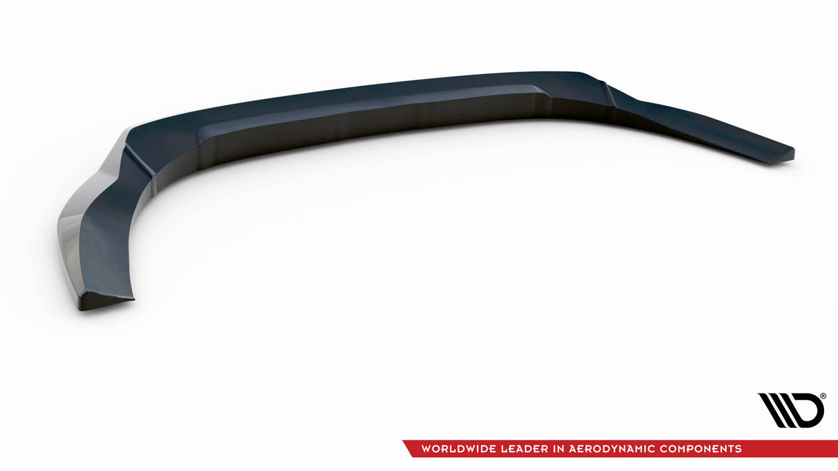 Street+ Spoilerlippe Front Ansatz V.2 passend für Ford Transit Custom Mk1 Facelift / Tourneo Custom Mk1 Facelift schwarz Hochglanz – Ansicht 6