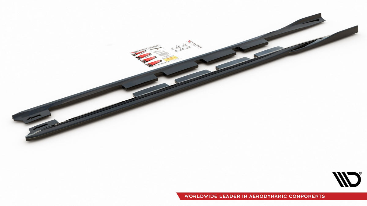 Street+ Seitenschweller Leisten passend für Ford Mondeo Mk5 Facelift/Preface schwarz Hochglanz – Ansicht 8