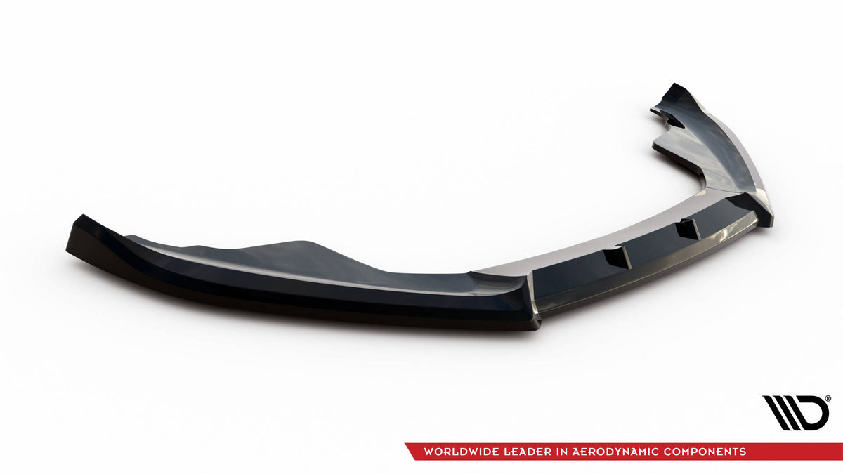 Street+ Spoilerlippe Front Ansatz V.2 passend für Audi S5 / A5 S-Line 8T schwarz Hochglanz – Ansicht 5