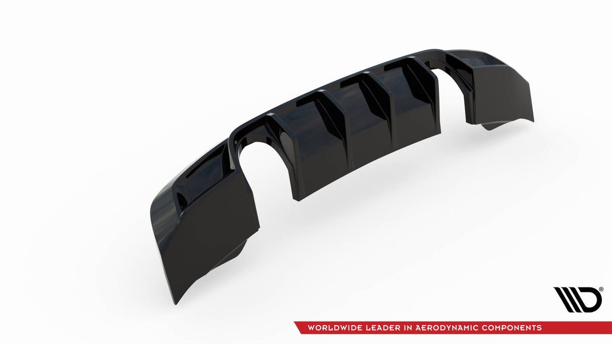 Diffusor Heck Ansatz passend für Audi TT S-Line 8S schwarz Hochglanz – Ansicht 7