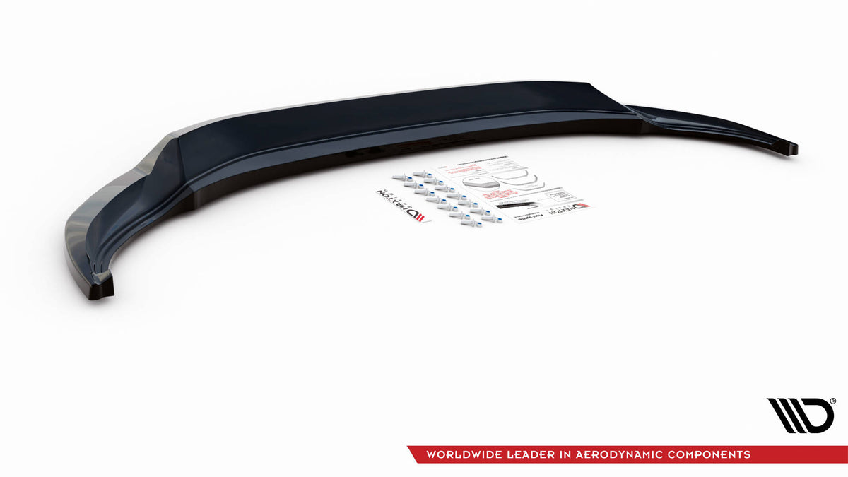 Street+ Spoilerlippe Front Ansatz V.1 passend für VW Tiguan R / R-Line Mk2 Facelift schwarz Hochglanz – Ansicht 5