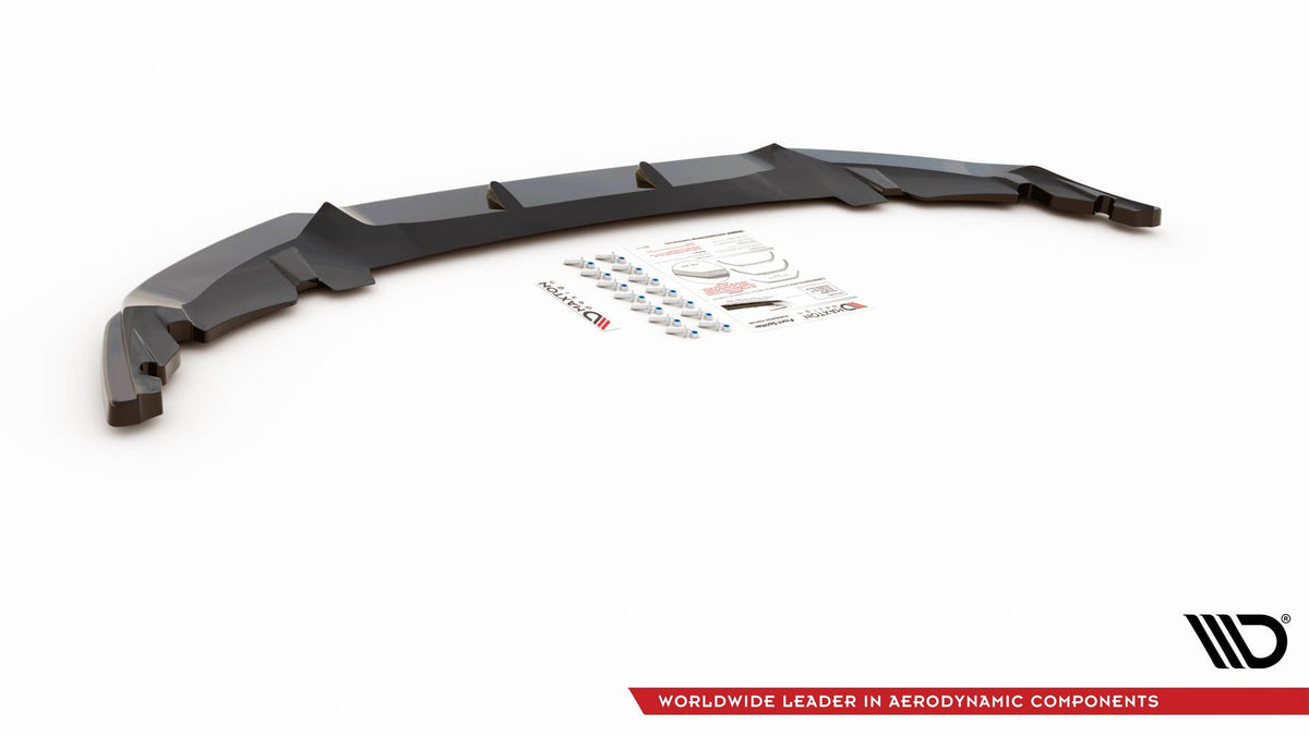 Street+ Spoilerlippe Front Ansatz V.2 passend für Mini Countryman Mk2 F60 JCW schwarz Hochglanz – Ansicht 7