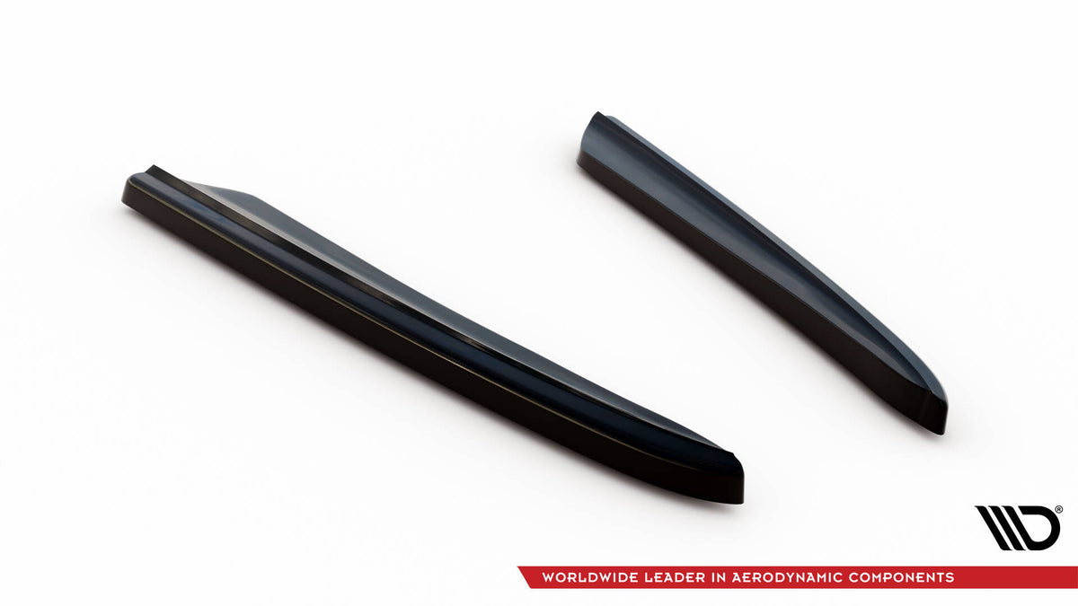 Heck Ansatz Flaps Diffusor passend für Mercedes-Benz CLS C219 schwarz Hochglanz – Ansicht 8