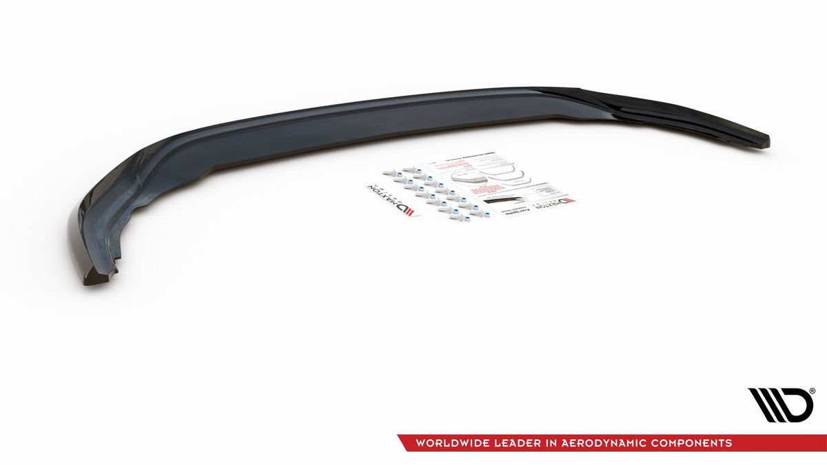 Street+ Spoilerlippe Front Ansatz V.5 passend für VW Golf R Hatchback / Variant  Mk8 schwarz Hochglanz – Ansicht 6