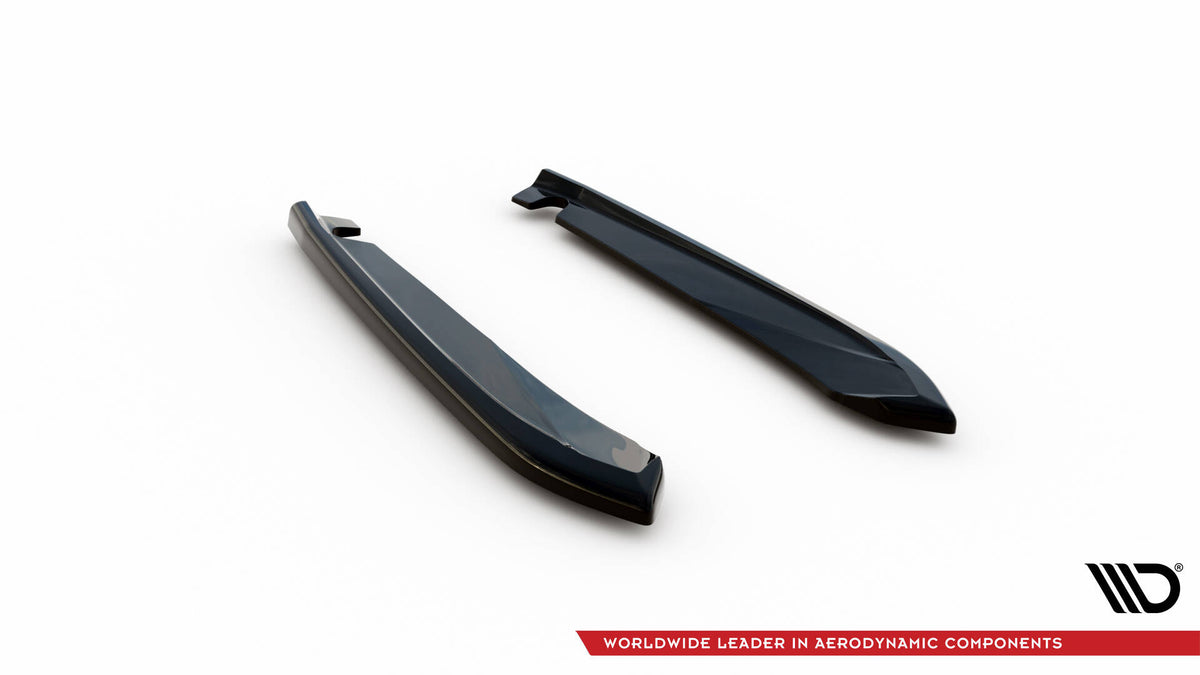 Heck Ansatz Flaps Diffusor V.1 passend für Seat Leon Cupra Sportstourer Mk3 schwarz Hochglanz – Ansicht 5