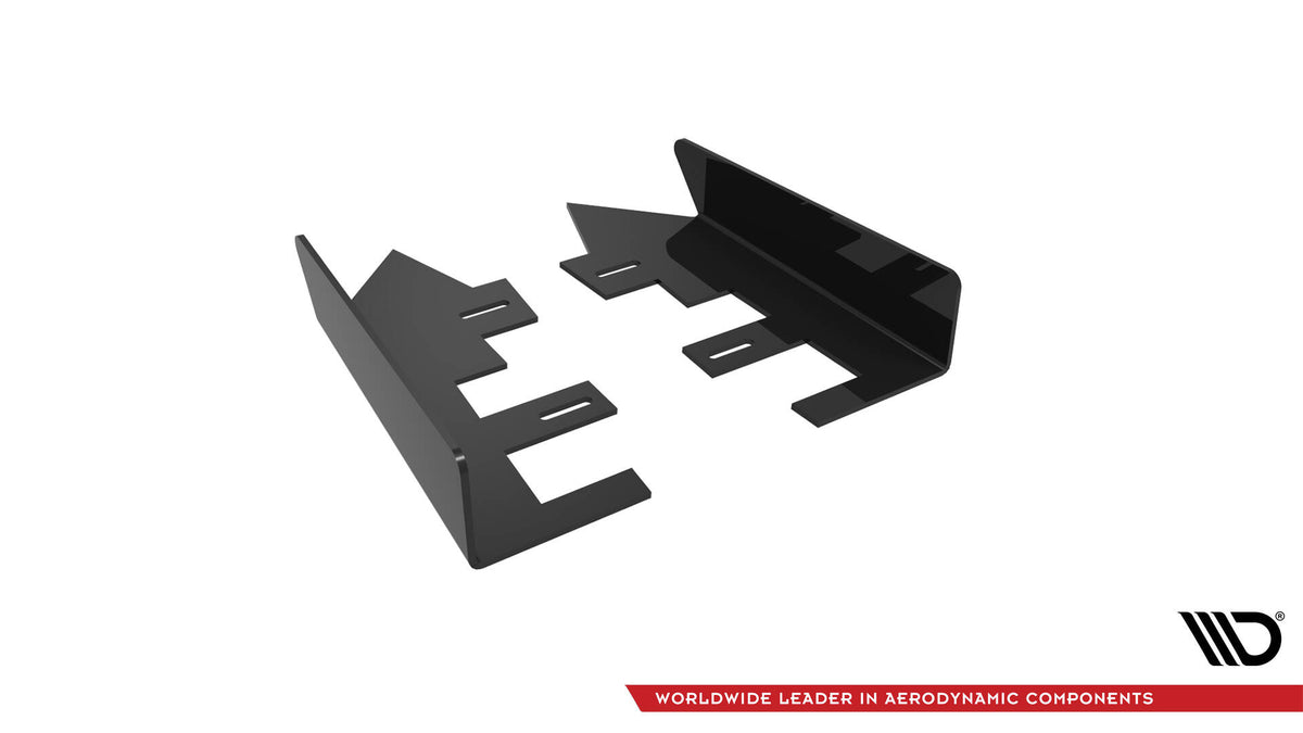 Hintere Seiten Flaps passend für Hyundai I30 Fastback N-Line Mk3 Facelift schwarz Hochglanz – Ansicht 8