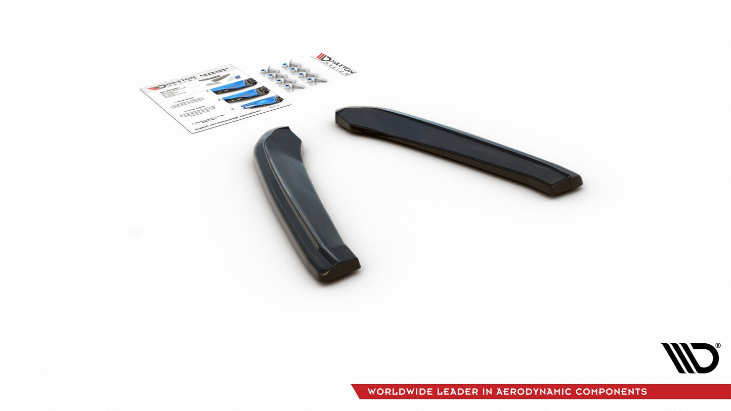 Heck Ansatz Flaps Diffusor V.1 passend für Seat Leon Cupra Mk3 FL Sportstourer schwarz Hochglanz – Ansicht 6