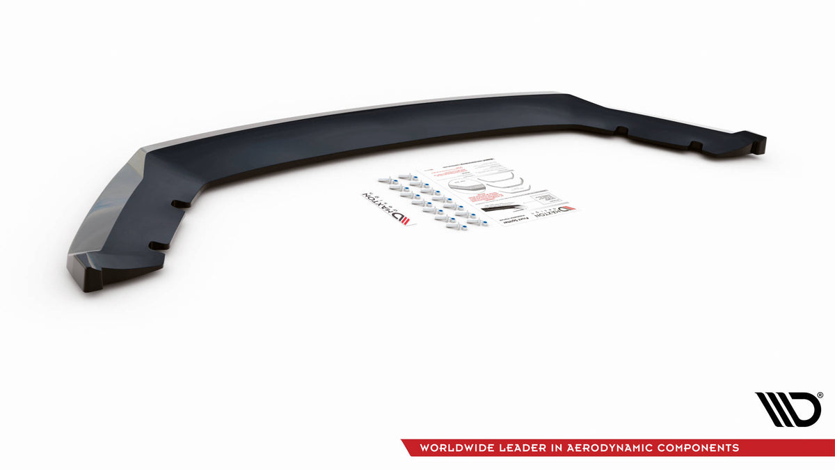 Street+ Spoilerlippe Front Ansatz V.2 passend für Seat Leon Mk3 schwarz Hochglanz – Ansicht 5