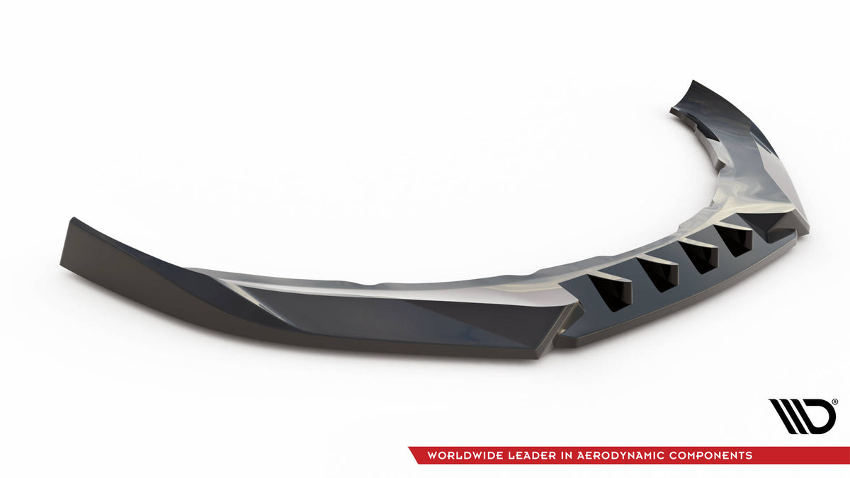Street+ Spoilerlippe Front Ansatz V.1 passend für Volvo S60 R-Design Mk2 schwarz Hochglanz – Ansicht 5