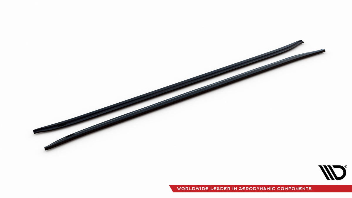 Street+ Seitenschweller Leisten passend für BMW 7 Long F02 schwarz Hochglanz – Ansicht 5