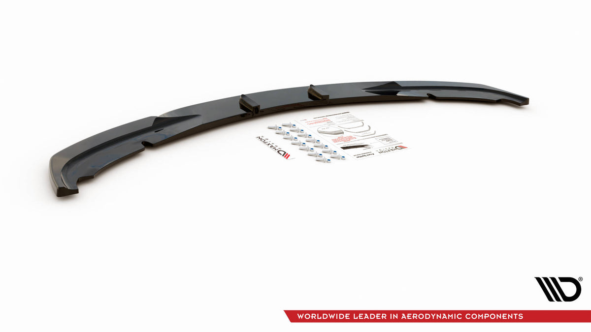 Street+ Spoilerlippe Front Ansatz V.2 passend für BMW 3er E90 schwarz Hochglanz – Ansicht 6
