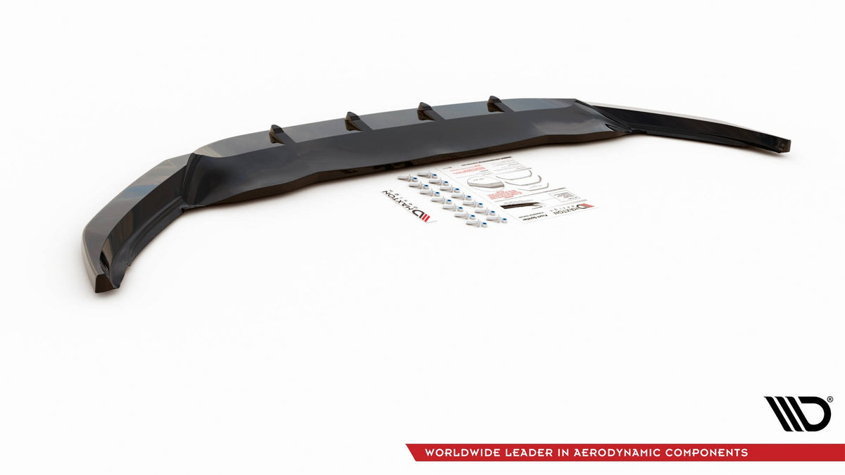 Street+ Spoilerlippe Front Ansatz V.1 passend für VW Passat B8 schwarz Hochglanz – Ansicht 6