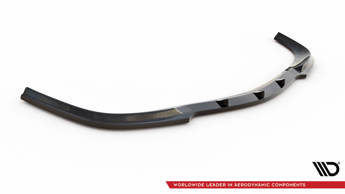 Street+ Spoilerlippe Front Ansatz V.1 passend für MERCEDES CLK W 209 FÜR STANDARD STOßSTANGE schwarz Hochglanz – Ansicht 5