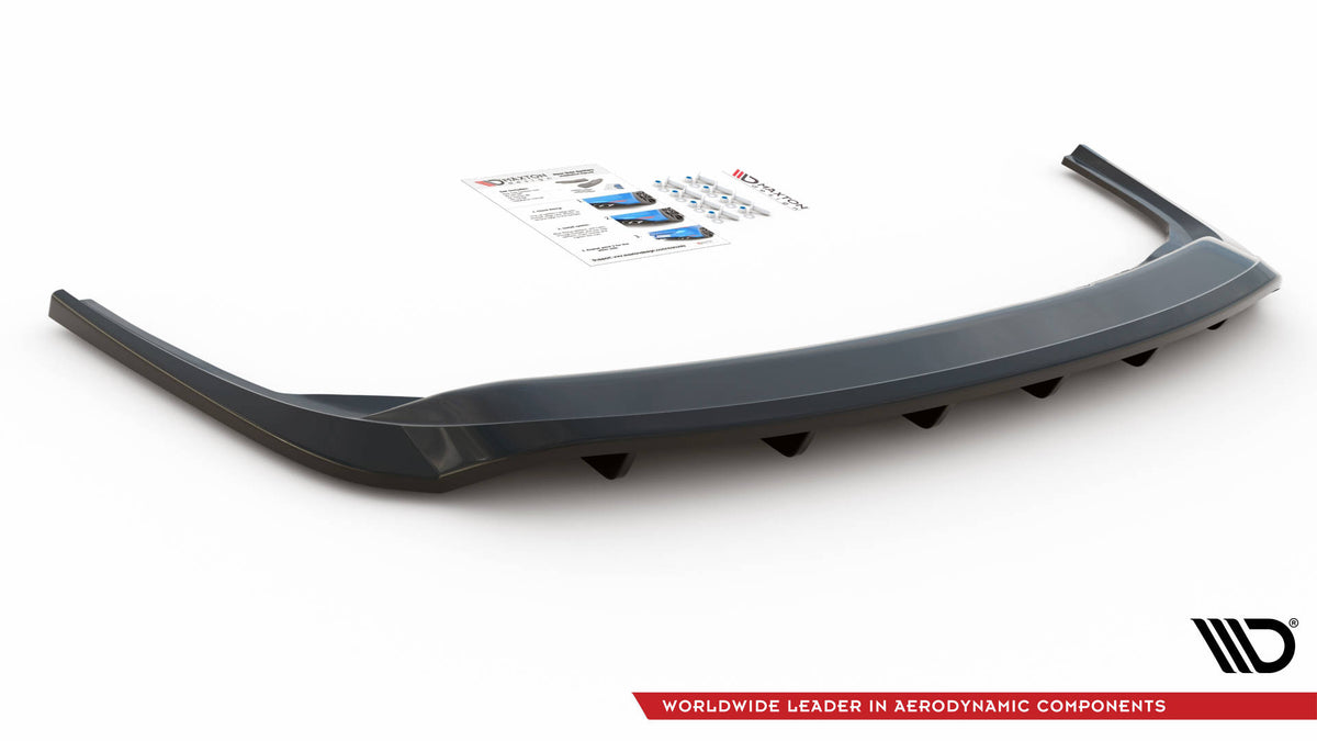 Street+ Mittlerer Diffusor RACE passend für Skoda Fabia Combi Mk3 Facelift schwarz Hochglanz – Ansicht 5