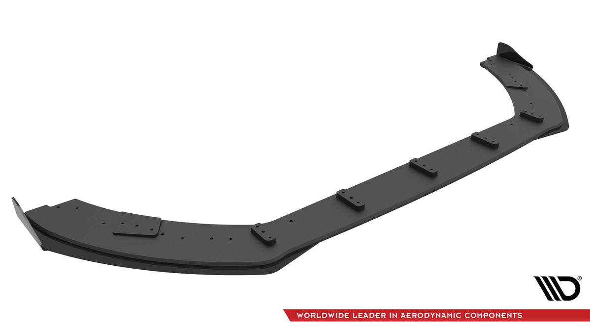 Street Pro Street+ Spoilerlippe Front Ansatz + Flaps passend für Ford Fiesta ST Mk8 Facelift schwarz Hochglanz – Ansicht 6