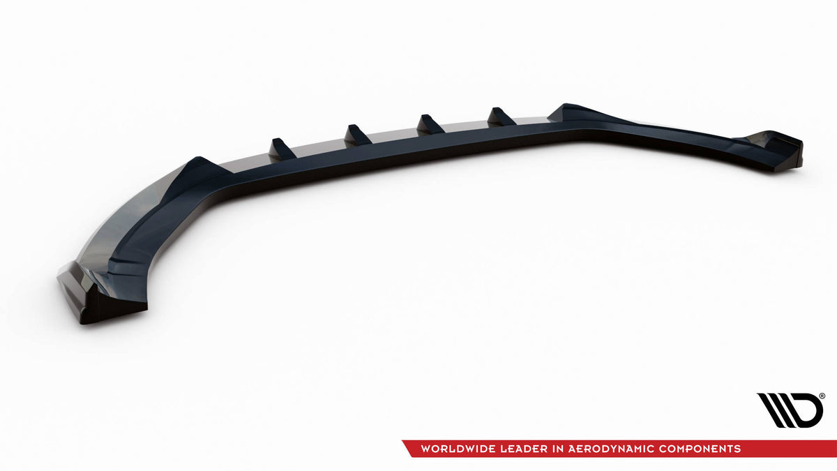 Street+ Spoilerlippe Front Ansatz V.1 passend für Hyundai Kona N Mk1 schwarz Hochglanz – Ansicht 6