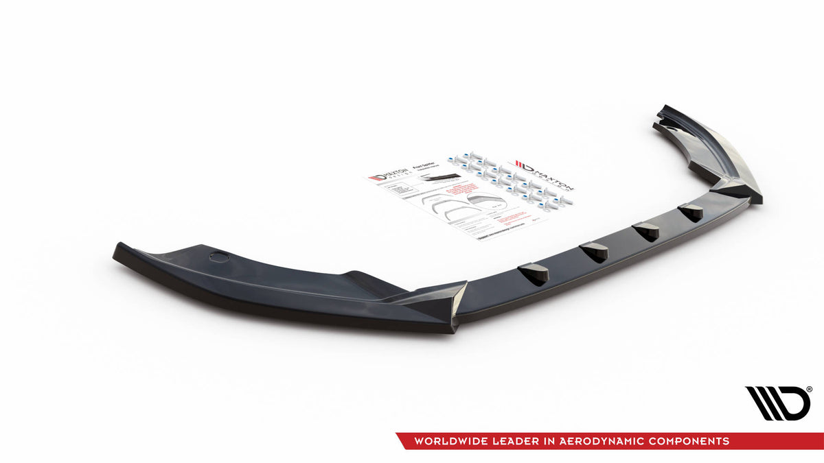 Street+ Spoilerlippe Front Ansatz V.1 passend für Seat Ibiza FR/ Standard Mk5 schwarz Hochglanz – Ansicht 4
