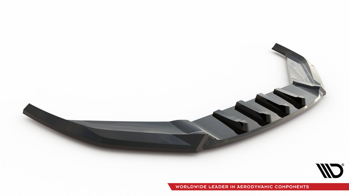 Street+ Spoilerlippe Front Ansatz V.1 passend für VW Passat GT B8 Facelift USA schwarz Hochglanz – Ansicht 5