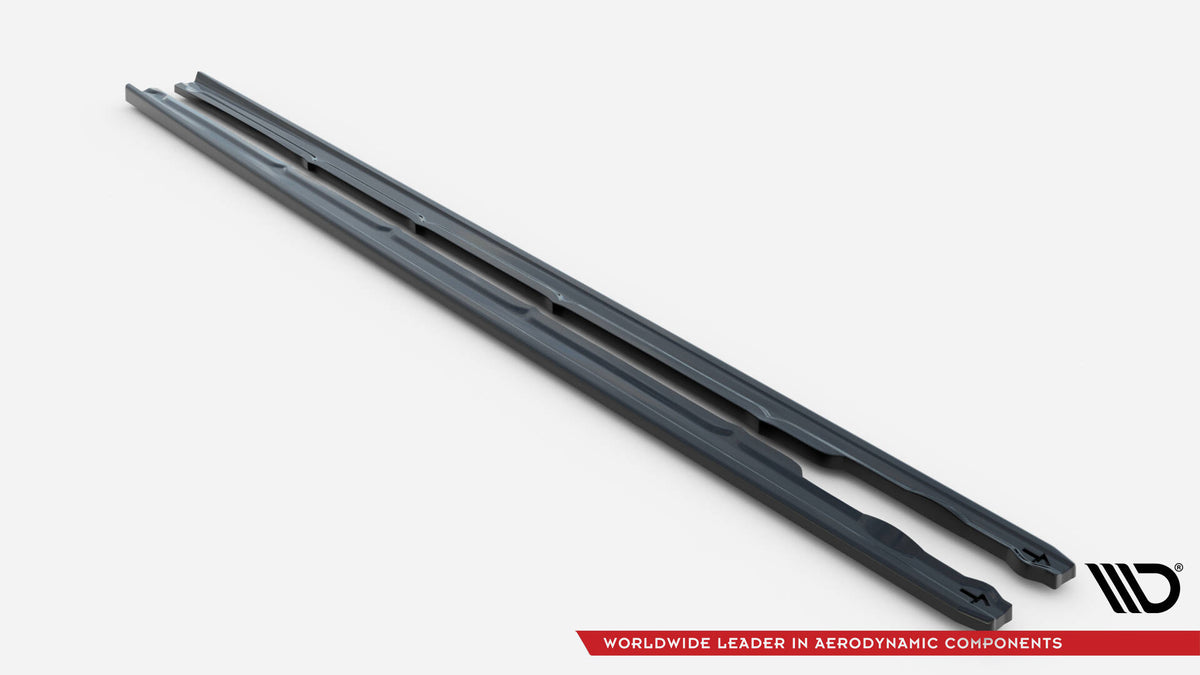 Street+ Seitenschweller Leisten passend für VW Passat R-Line B8 Facelift schwarz Hochglanz – Ansicht 6
