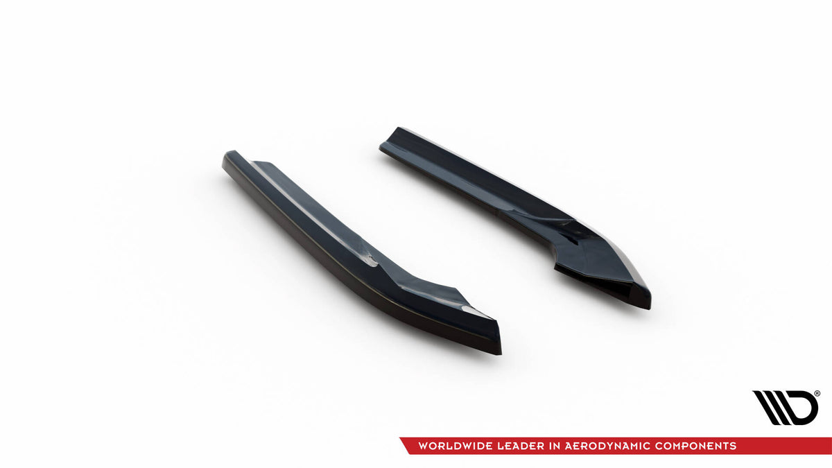 Heck Ansatz Flaps Diffusor V.2 passend für Audi A4 S-Line Avant B8 Facelift schwarz Hochglanz – Ansicht 6