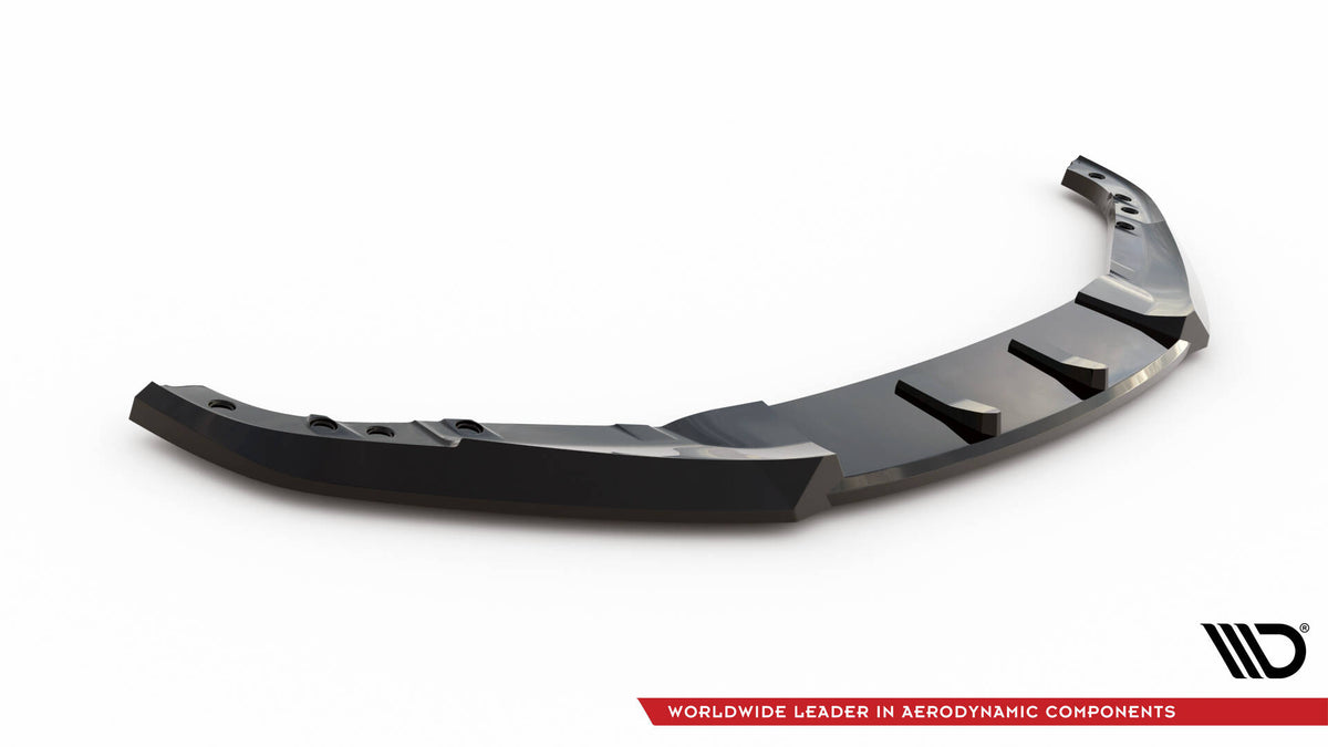 Street+ Spoilerlippe Front Ansatz passend für BMW 4er Coupe / Cabrio G22 / G23 schwarz Hochglanz – Ansicht 5