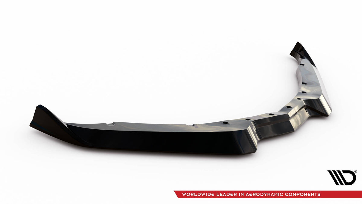 Street+ Spoilerlippe Front Ansatz V.2 passend für Chevrolet Corvette Stingray / Z06 C7 schwarz Hochglanz – Ansicht 5