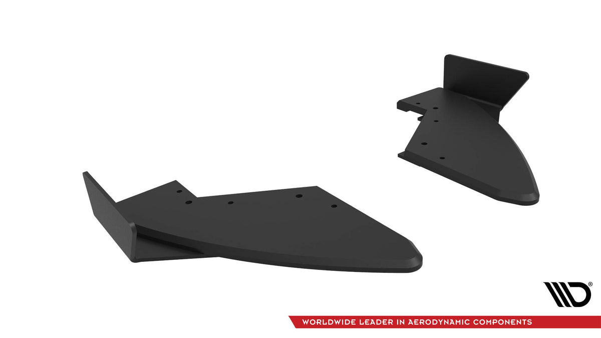 Street Pro Heck Ansatz Flaps Diffusor + Flaps passend für Audi TT S 8S Facelift schwarz Hochglanz – Ansicht 6