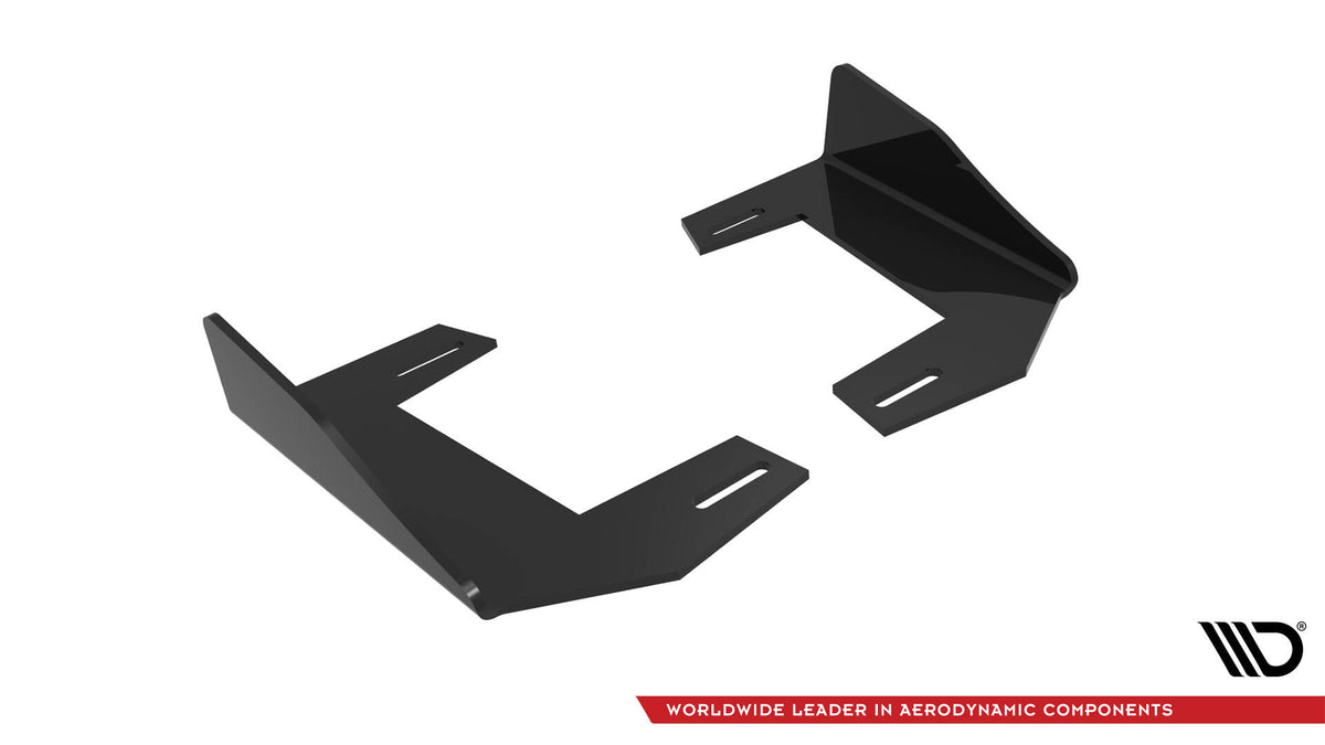 Hintere Seiten Flaps V.2 passend für BMW 1er F40 M-Paket / M135i schwarz Hochglanz – Ansicht 6