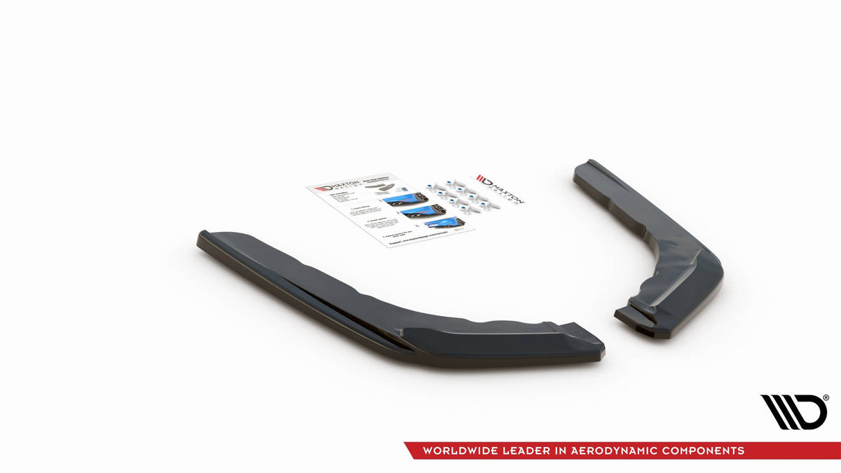 Heck Ansatz Flaps Diffusor V.3 passend für BMW M4 F82 schwarz Hochglanz – Ansicht 4