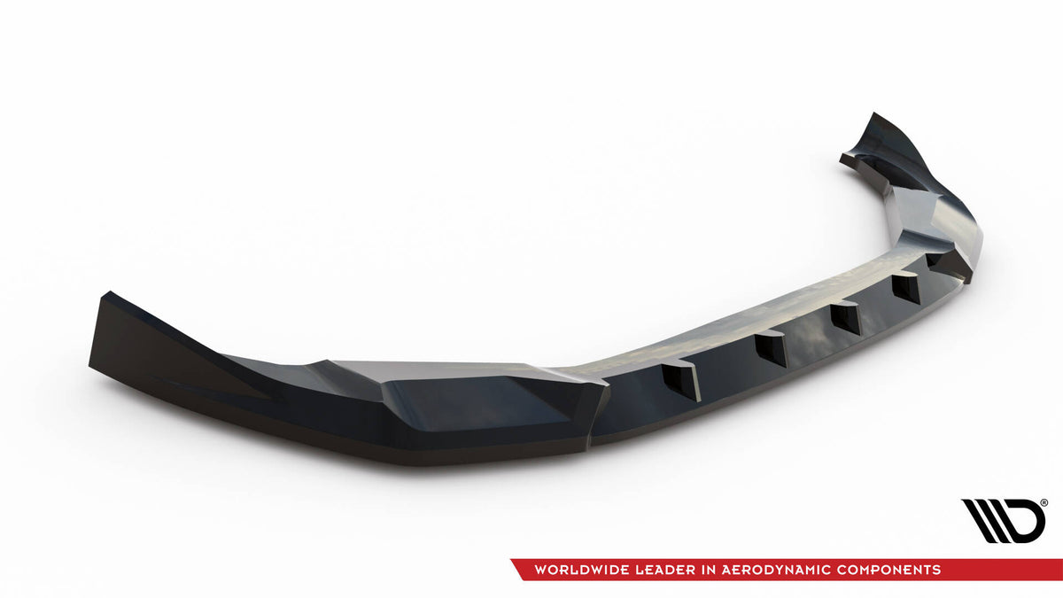 Street+ Spoilerlippe Front Ansatz V.1 passend für BMW X3 M F97 Facelift schwarz Hochglanz – Ansicht 5