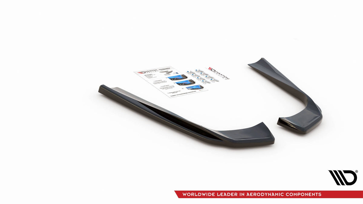 Heck Ansatz Flaps Diffusor passend für Mercedes-AMG E53 Coupe C238 / Cabriolet A238 schwarz Hochglanz – Ansicht 4