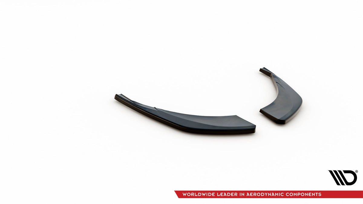 Heck Ansatz Flaps Diffusor passend für Audi Q8 S-line Mk1 schwarz Hochglanz – Ansicht 5