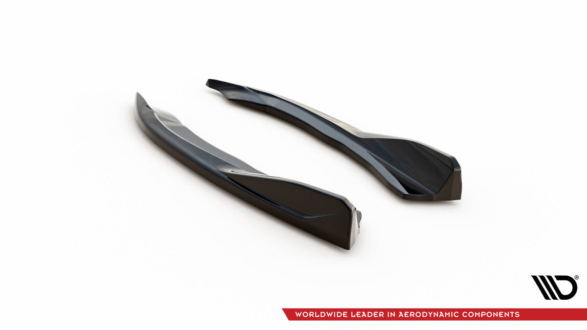 Heck Ansatz Flaps Diffusor V.6 passend für BMW 4er M440i G22 / G23 / G22 Facelift / G23 Facelift schwarz Hochglanz – Ansicht 5