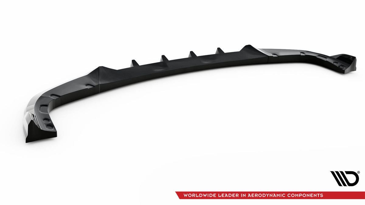 Street+ Spoilerlippe Front Ansatz V.2 passend für BMW X6 M F96 schwarz Hochglanz – Ansicht 6