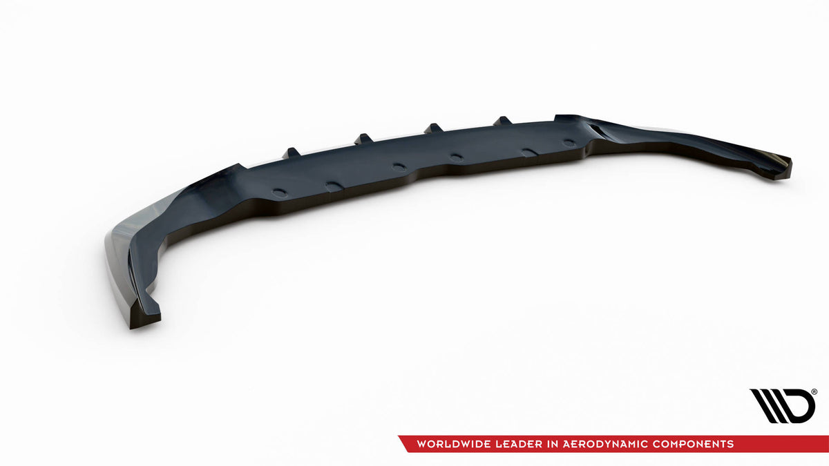 Street+ Spoilerlippe Front Ansatz V.6 passend für BMW 1er M-Paket / M135i / 128ti F40  schwarz Hochglanz – Ansicht 6