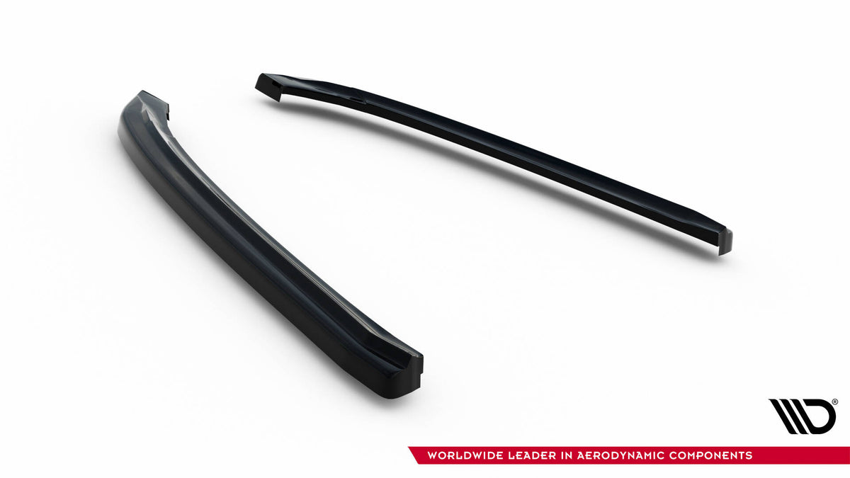 Heck Ansatz Flaps Diffusor passend für Audi A8 D4 schwarz Hochglanz – Ansicht 5